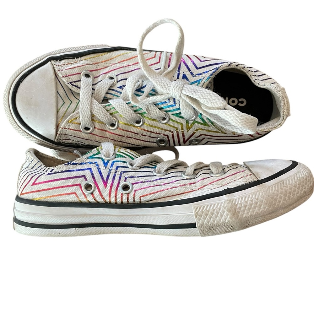 Converse Iridescent Rainbow Stars Size 12
